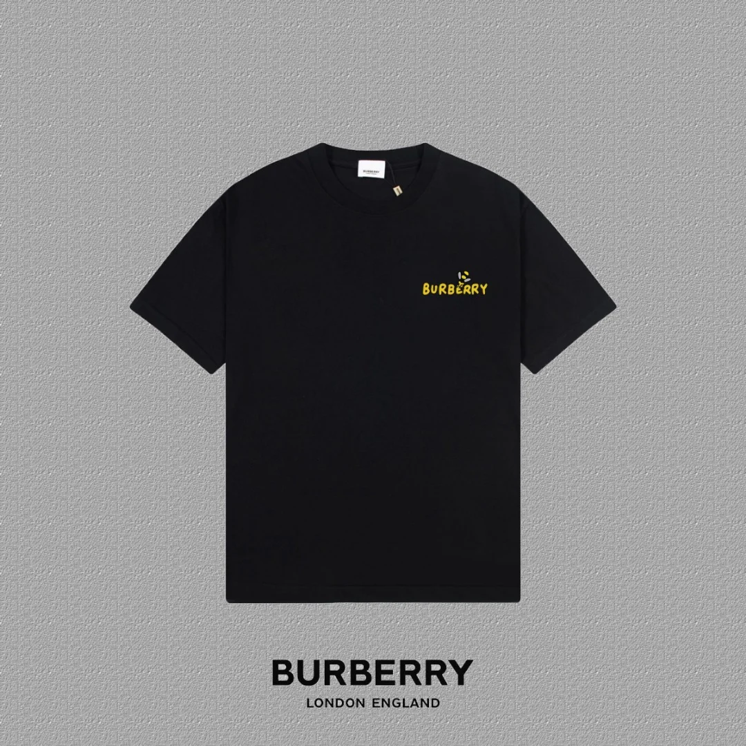 Burberry 2025FW Black Letter Logo Print T-Shirt