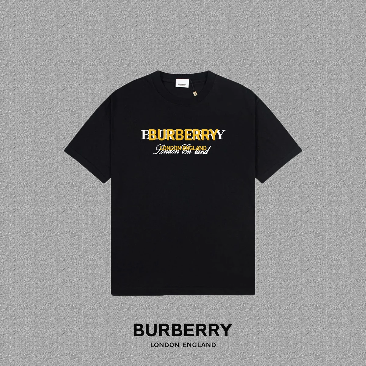 Burberry 2025FW Black Graphic Logo Print T-Shirt