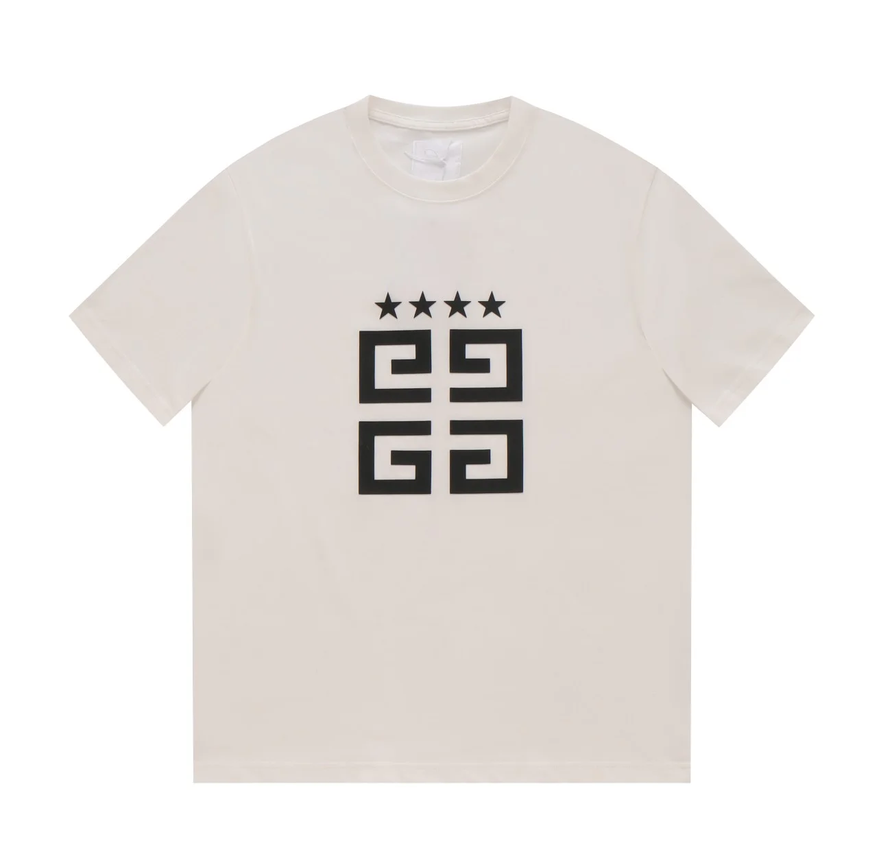 Givenchy White Star-Print 260g Long-Staple Cotton T-Shirt