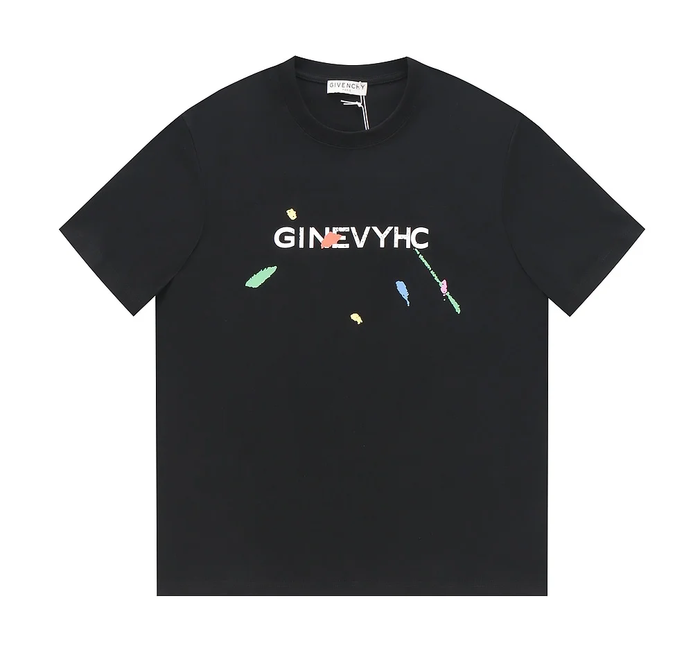Givenchy 23SS Black Tie-Dye Print Unisex T-Shirt
