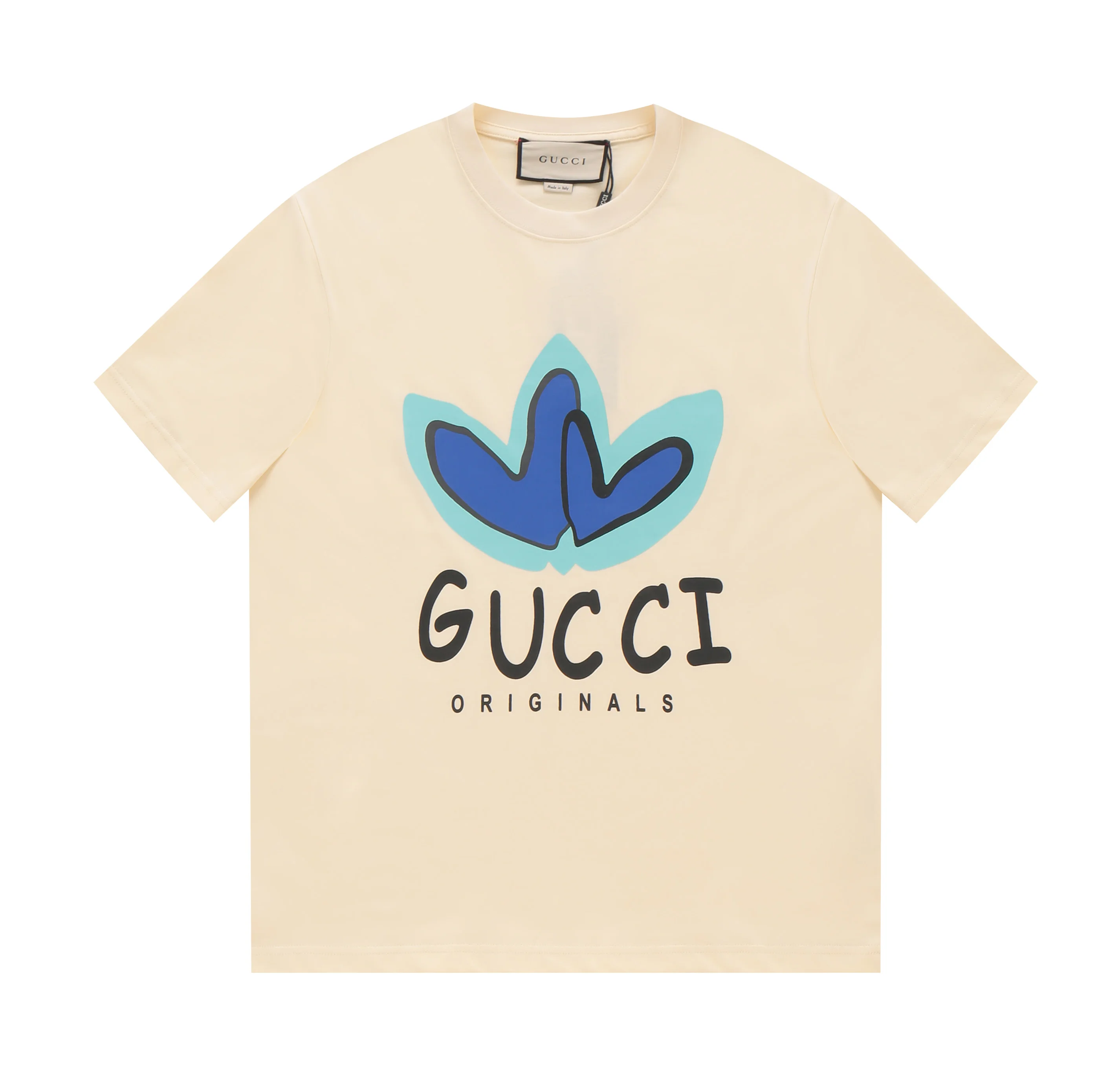 Gucci Cream "GUCCI ORIGINALS" Graphic OS Drop-Shoulder T-Shirt