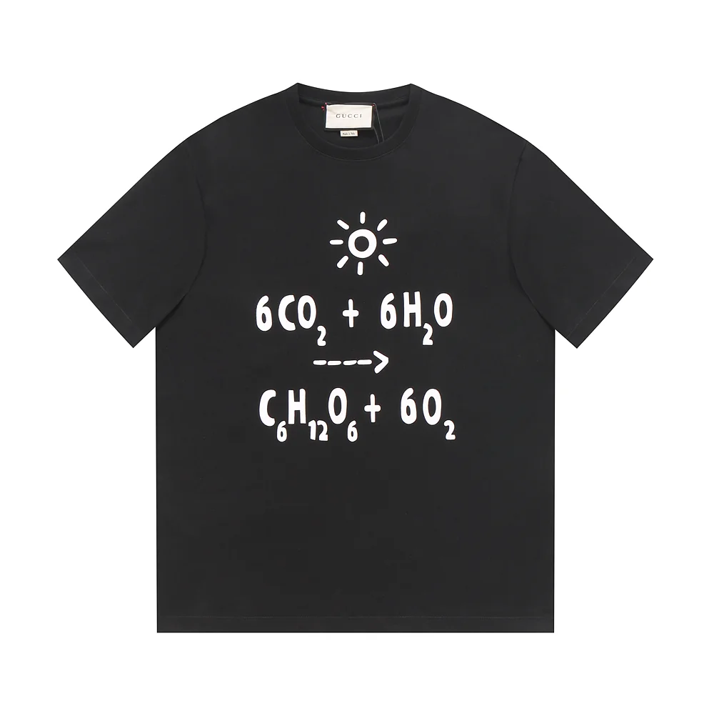 Gucci Black Photosynthesis Formula & Sun Print T-Shirt