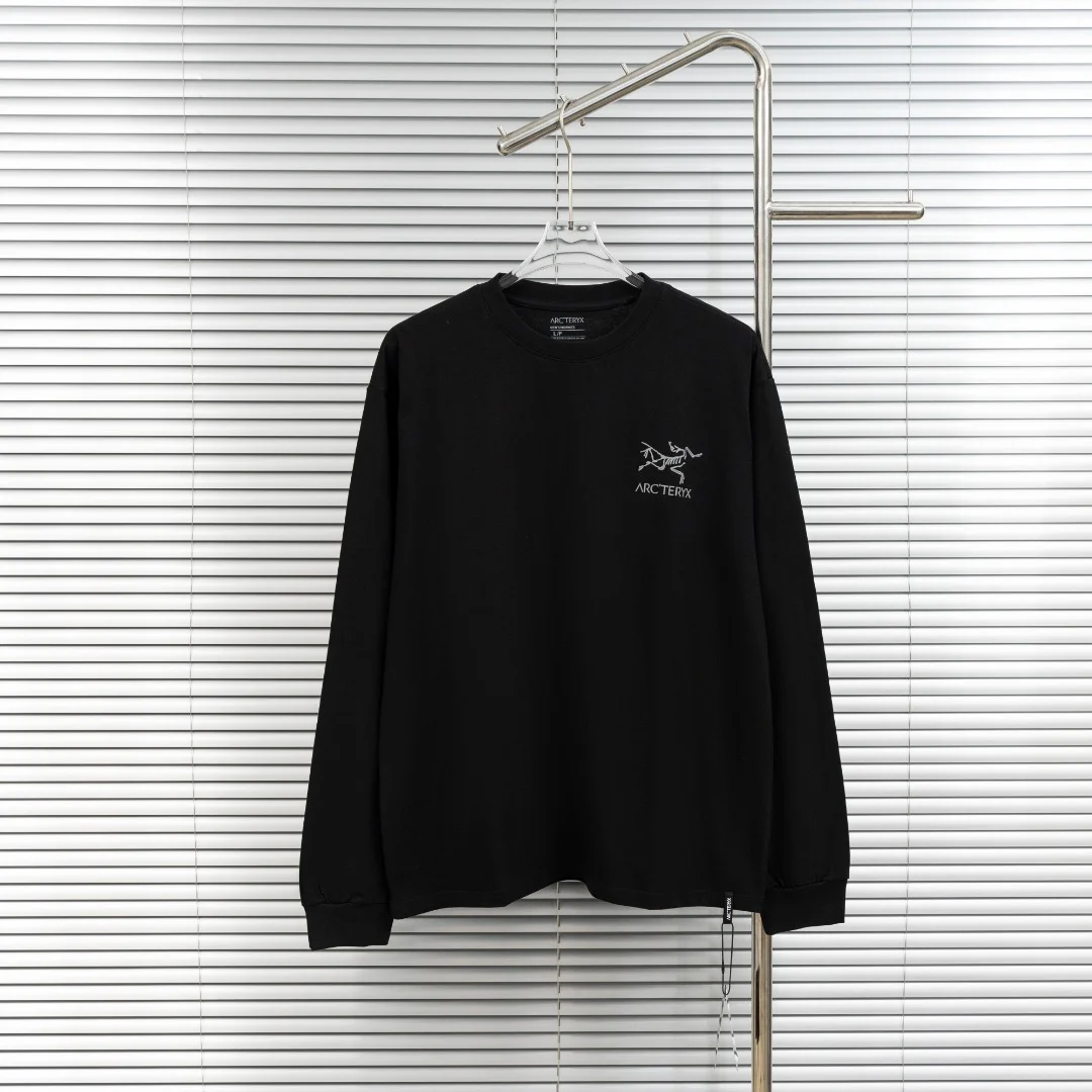 Arc'teryx Black Crewneck Sweatshirt with Kaleidoscope Print