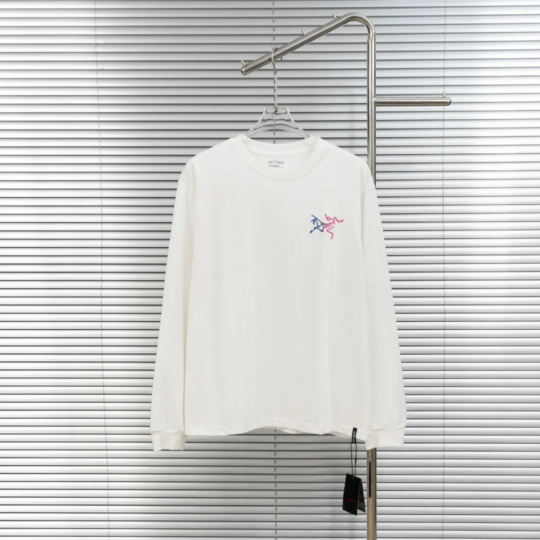 Arc'teryx White Crew Neck Sweatshirt with Gradient Logo