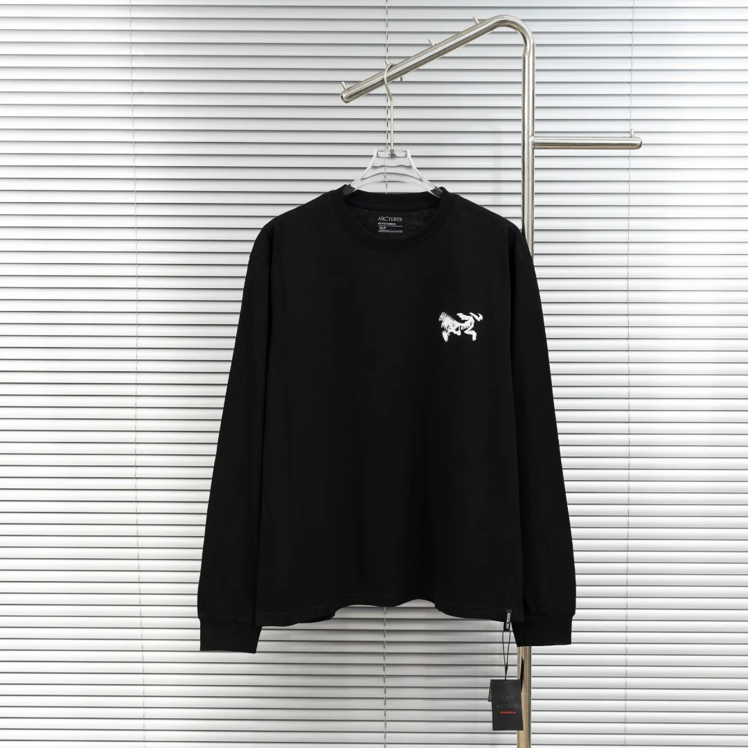 Arc'teryx Black Crewneck Sweatshirt with Phantom Logo