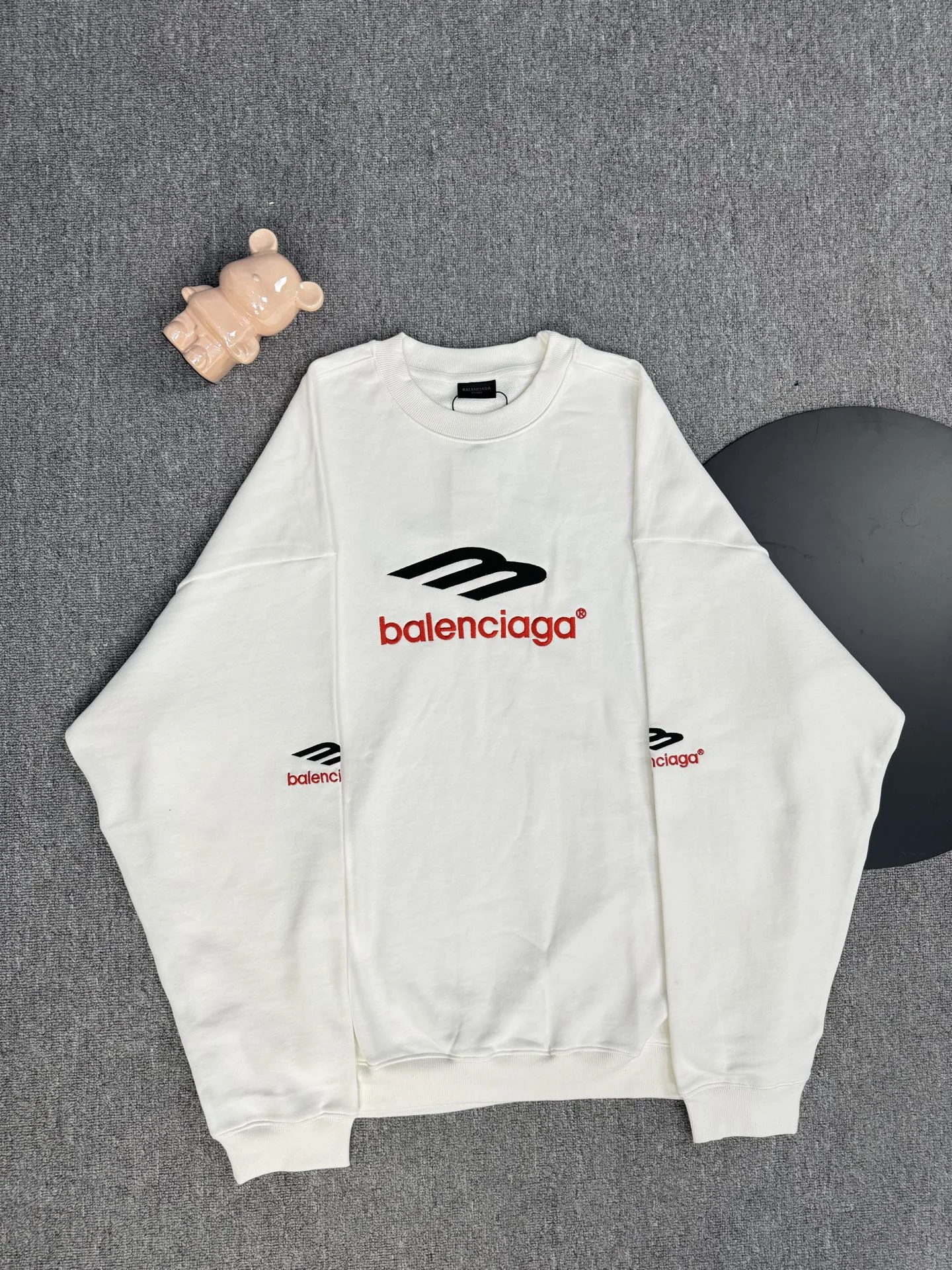 Balenciaga 25AW White Sweatshirt with M Logo