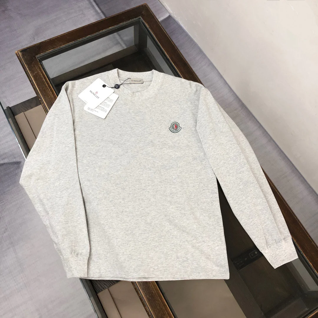 Moncler Light Gray Early Autumn Lightweight Sweatshirt