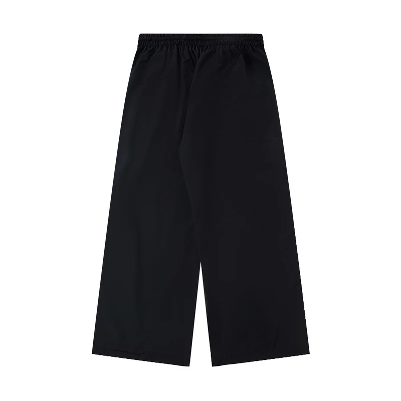 Balenciaga&Lamborghini Fall25 Black Casual Sports Pants with Badge Print