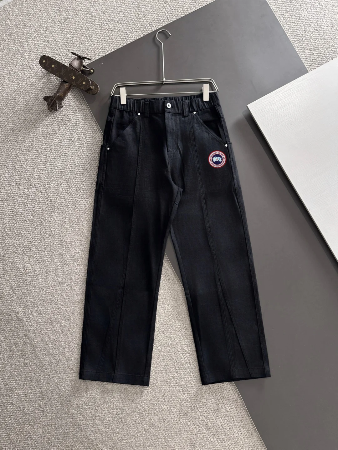 Canada Goose 2025 Fall New Black Elastic-Waist Pants & Breathable Comfort