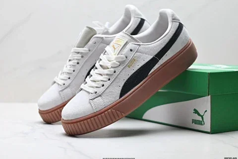 Puma Suede Platform Gold Sneakers
