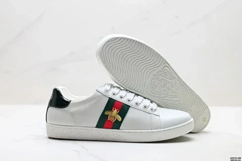 Gucci Screener GG Embroidery Little Bee Casual Sneakers