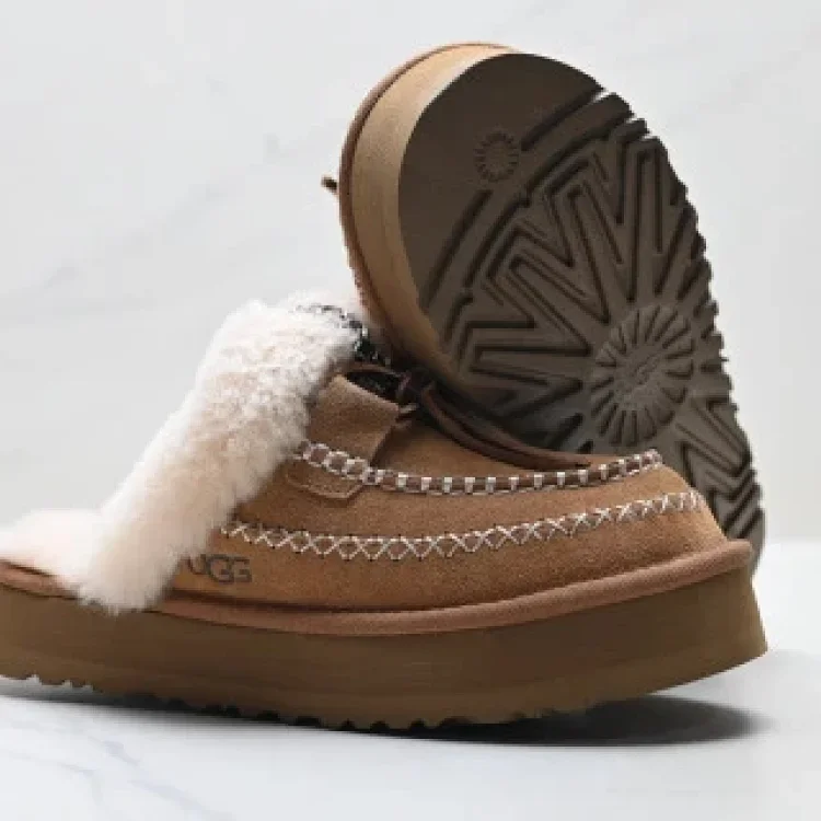 UGG DISQUETTE Ankle-High Durable Casual Snow Boots