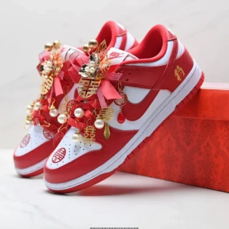Nike Dunk Low Chinese Wedding Shoes