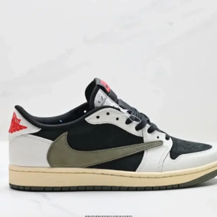  Nike Air Jordan1 Travis Scott Low Reverse Hook Shoes