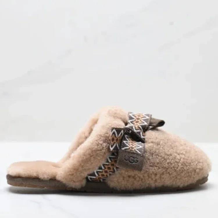 UGG MAXI Plush Thick Sole Clog Slides