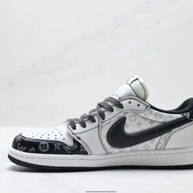 Nike Air Jordan1 Travis Scott Low Reverse Swoosh DIY Custom Shoes