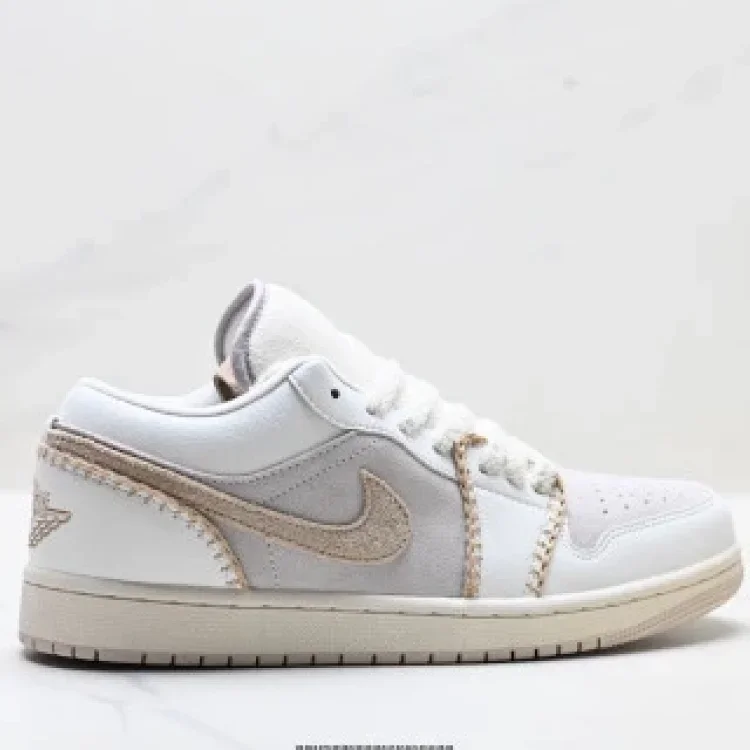 Nike Air Jordan1 Low OG Casual Shoes with Premium Leather