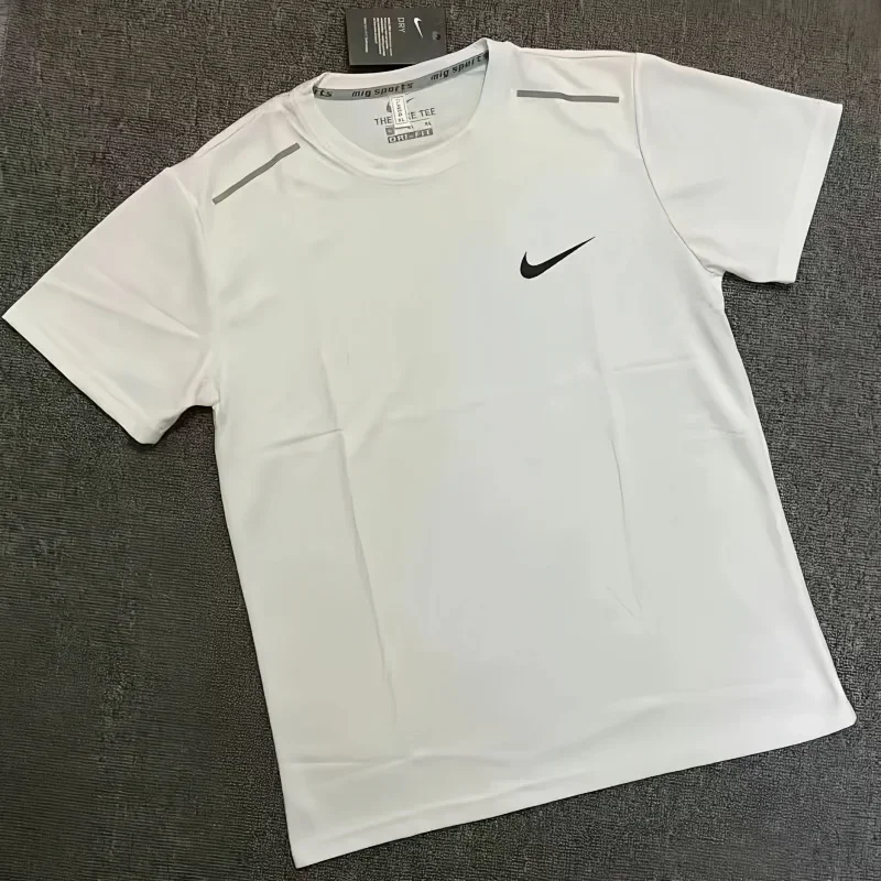 Nike White Swoosh T-Shirt
