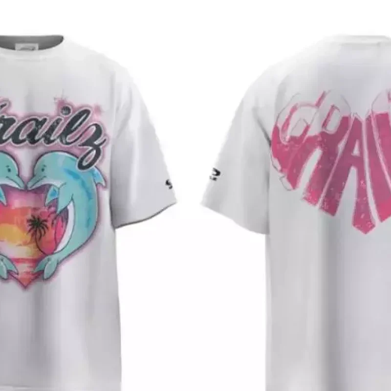 Grailz Dolphin & Heart Graphic T-Shirt