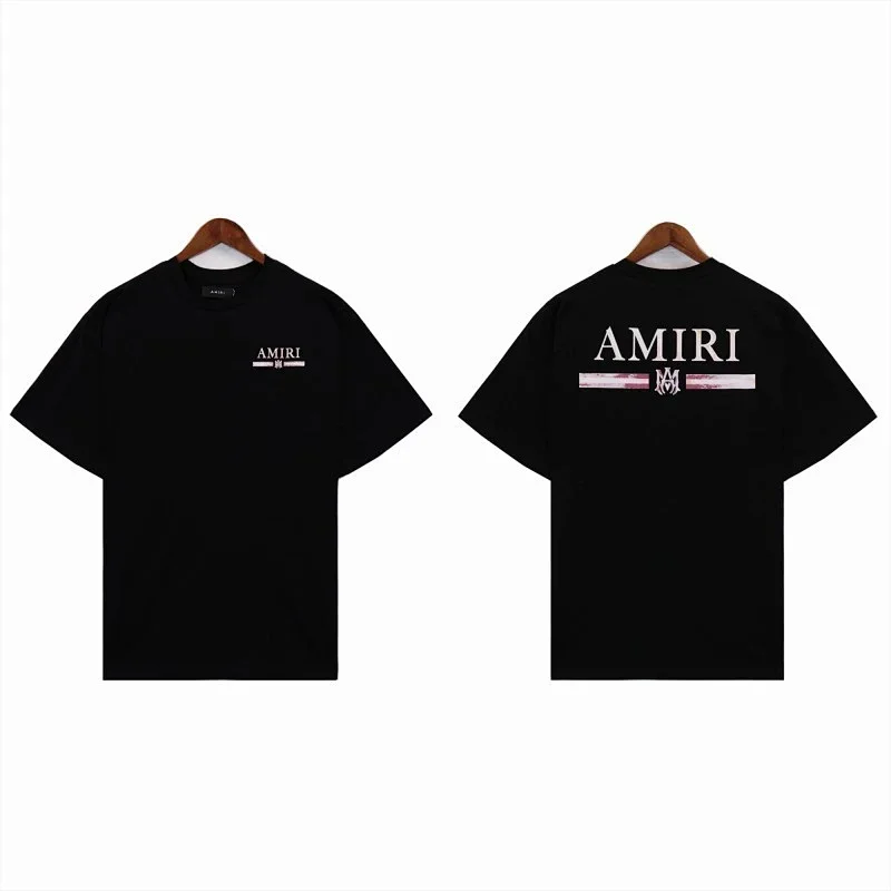 AMIRI Black Logo T-Shirt with Front & Back Design
