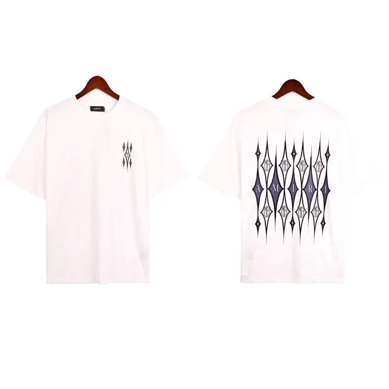 AMIRI White T-Shirt with Front & Back Logo