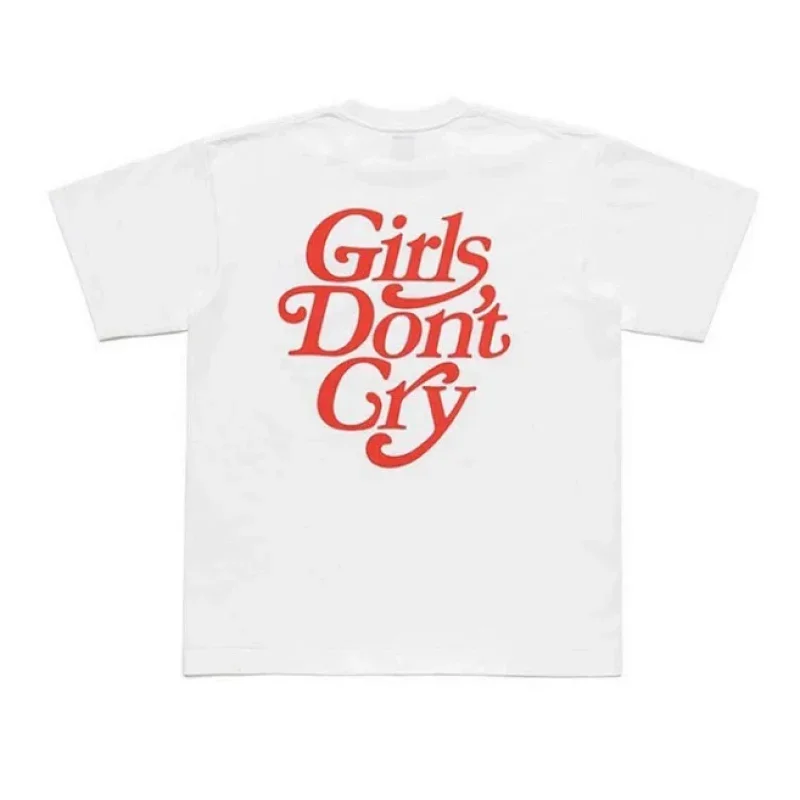 Girls Don’t Cry White T-Shirt Red Back Print