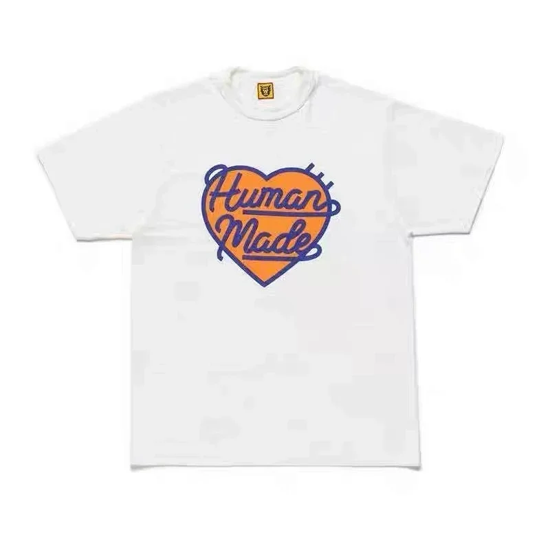 Human Made White T-Shirt Orange Heart