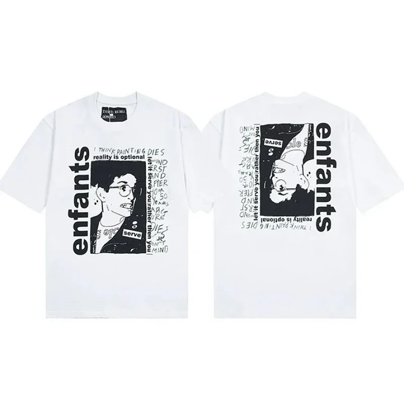 Enfants Cartoon Print T-Shirts