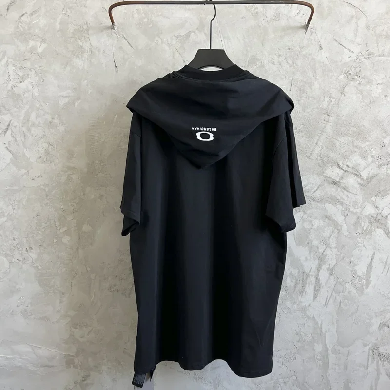 Balenciaga Reversed Logo Black Hoodie
