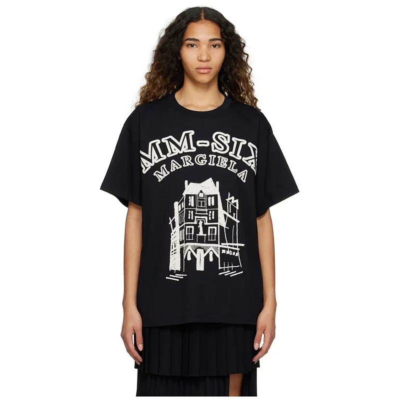 MM6 MARGIELA Black Graphic T-Shirt
