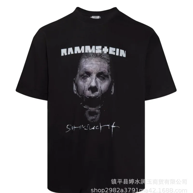 RAMMSTEIN Black T-Shirt: Sehnsucht Print