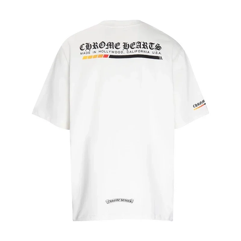 Chrome Hearts "MADE IN HOLLYWOOD" Striped T-Shirt