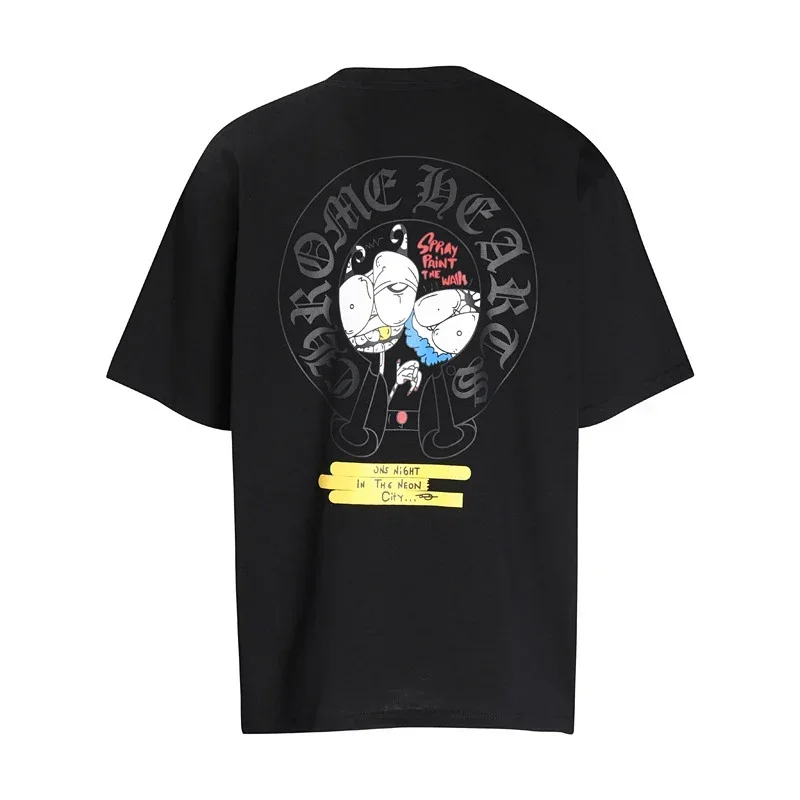 CHROME HEARTS Cartoon Graphic T-Shirt