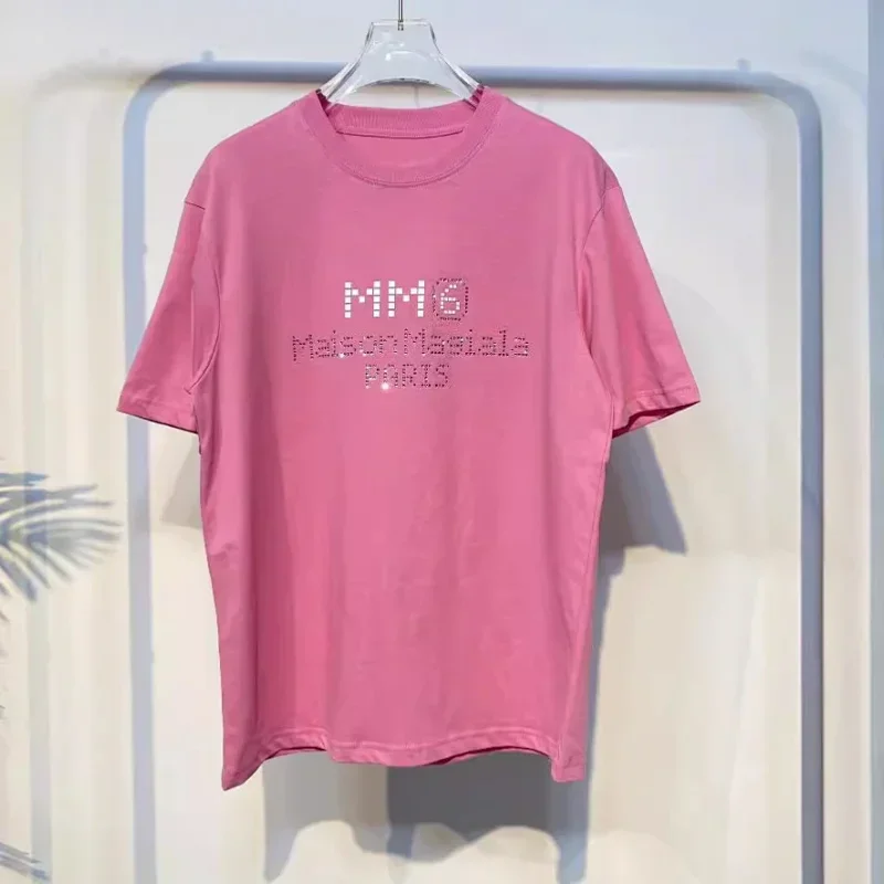 MM6 Maison Margiela Rhinestone Logo T-Shirt