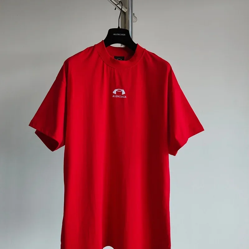 ALENCIAGA Red T-Shirt White Logo