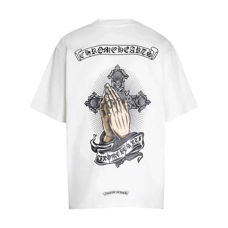 Chrome Hearts Praying Hands & Cross T-Shirt