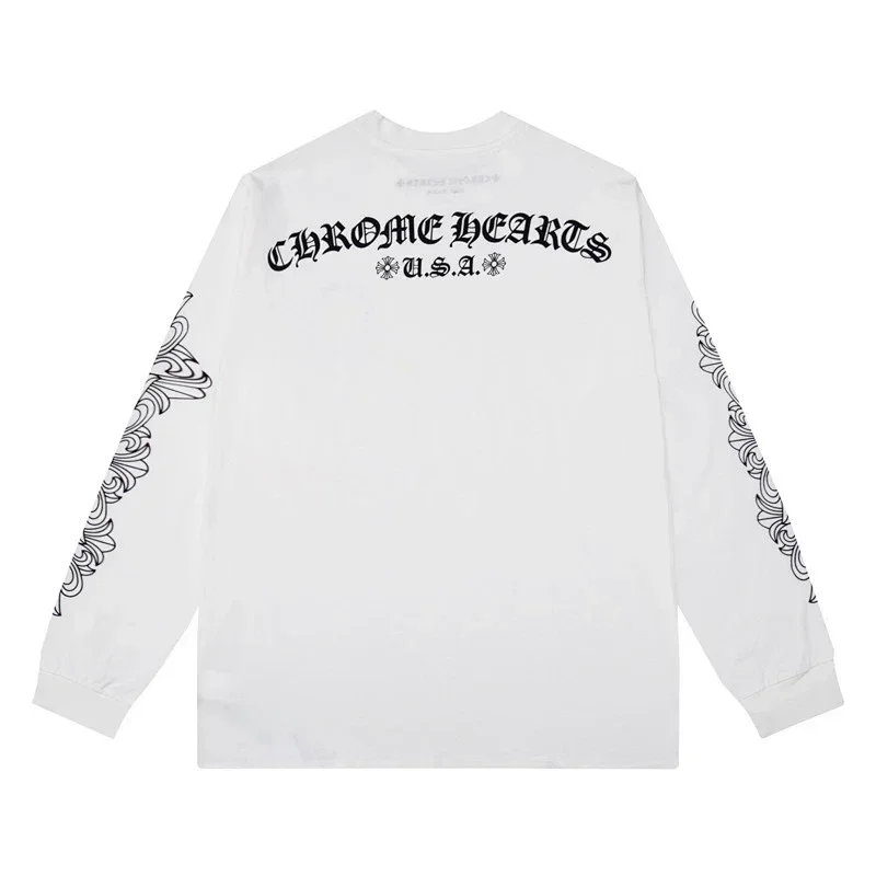 Chrome Hearts Long-Sleeve Tee with Back Logo