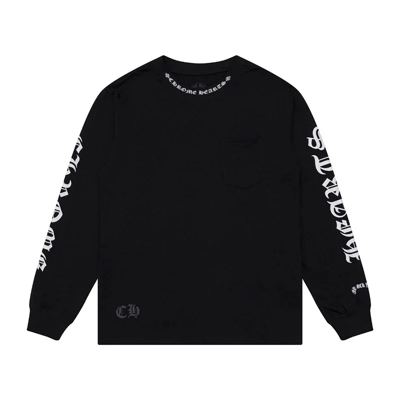 Chrome Hearts Gothic Print Long Sleeve Tee
