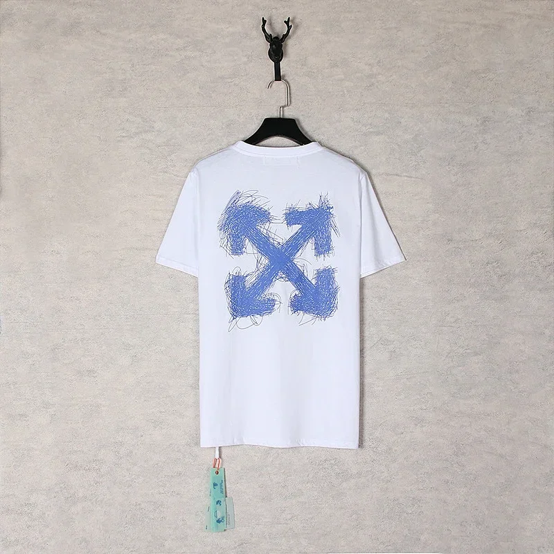 Off-White Blue Graffiti Arrow T-Shirt