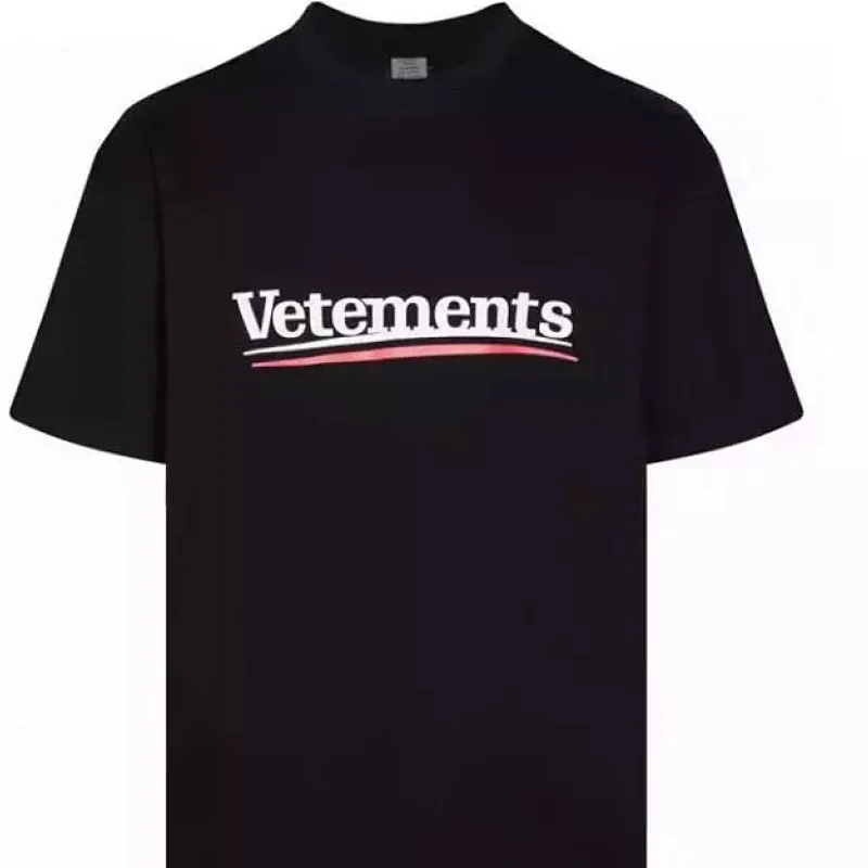 Vetements Logo & Red Stripe T-Shirt