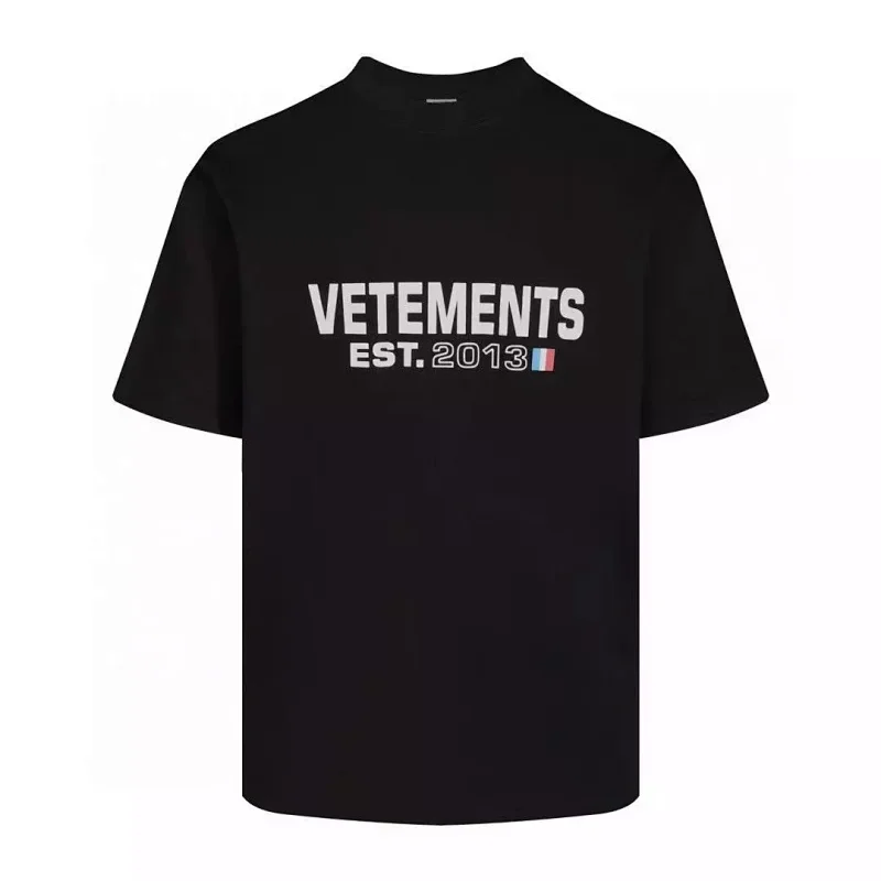 VETEMENTS "EST.2013" Black T-Shirt