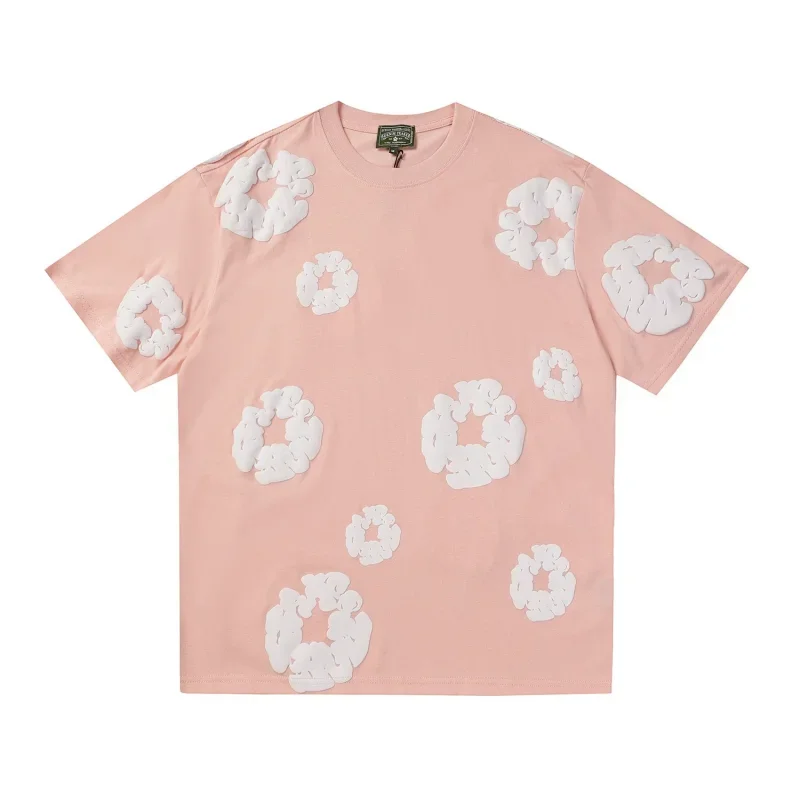 MELTING SADNESS Pink Cloud Print T-Shirt