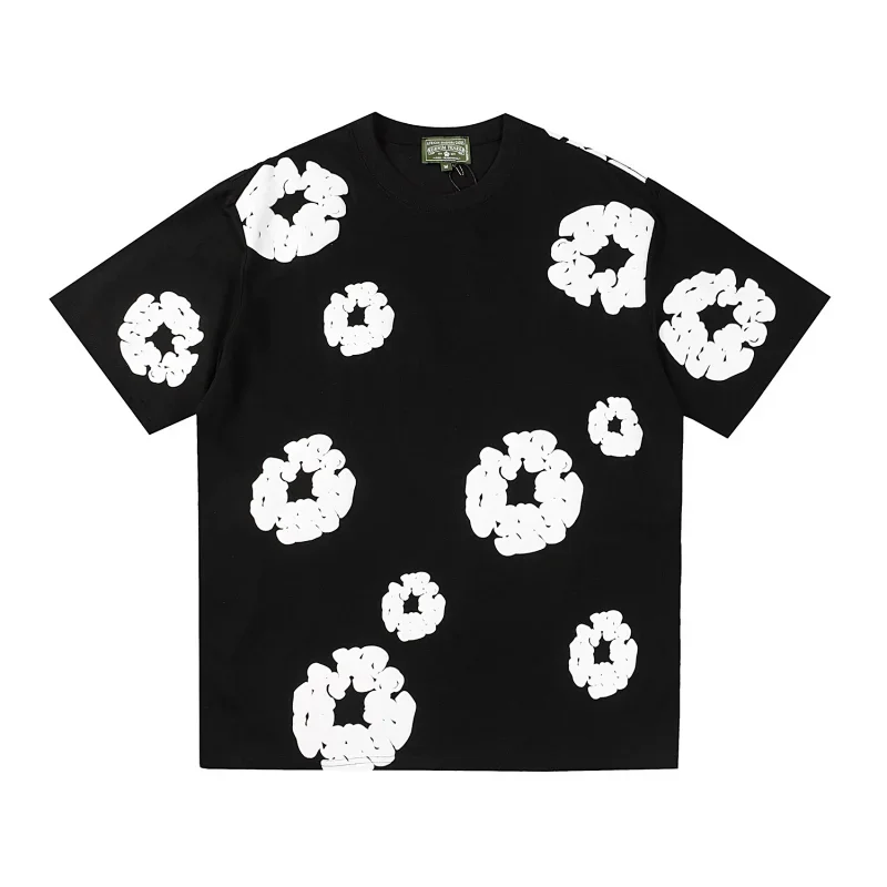 MISBHV Black T-Shirt White Floral