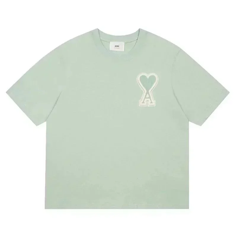 Ami Light Green Heart A T-Shirt