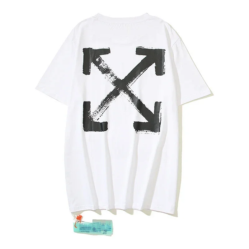 OFF-WHITE T-Shirt Black Painted Crossed Arrows