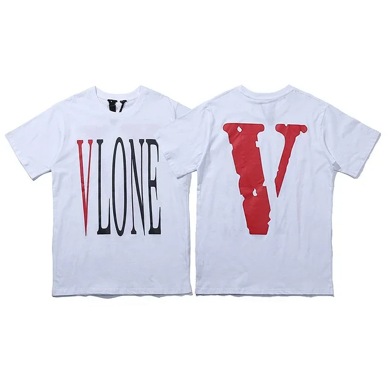 VLONE White T-Shirt Red Logo