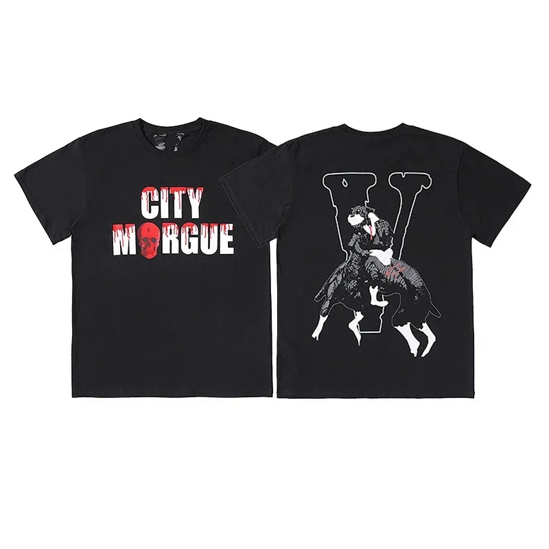 City Morgue Skull & Dog V Graphic T-Shirt