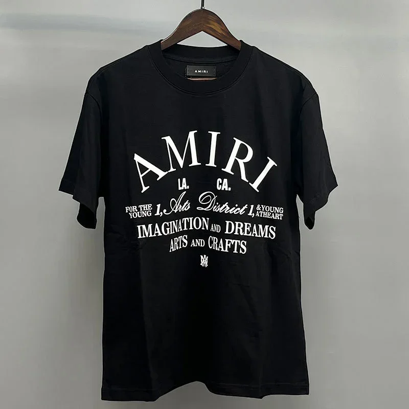 AMIRI Black T-Shirt: LA Arts District Print