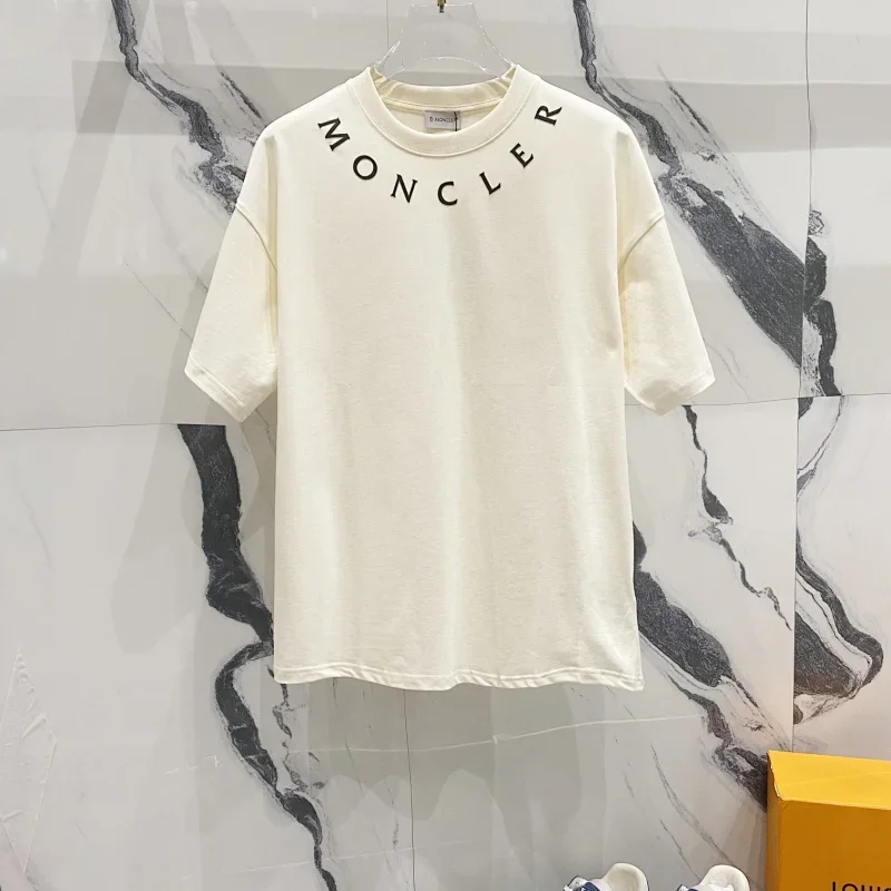 Moncler White Short-Sleeve T-Shirt