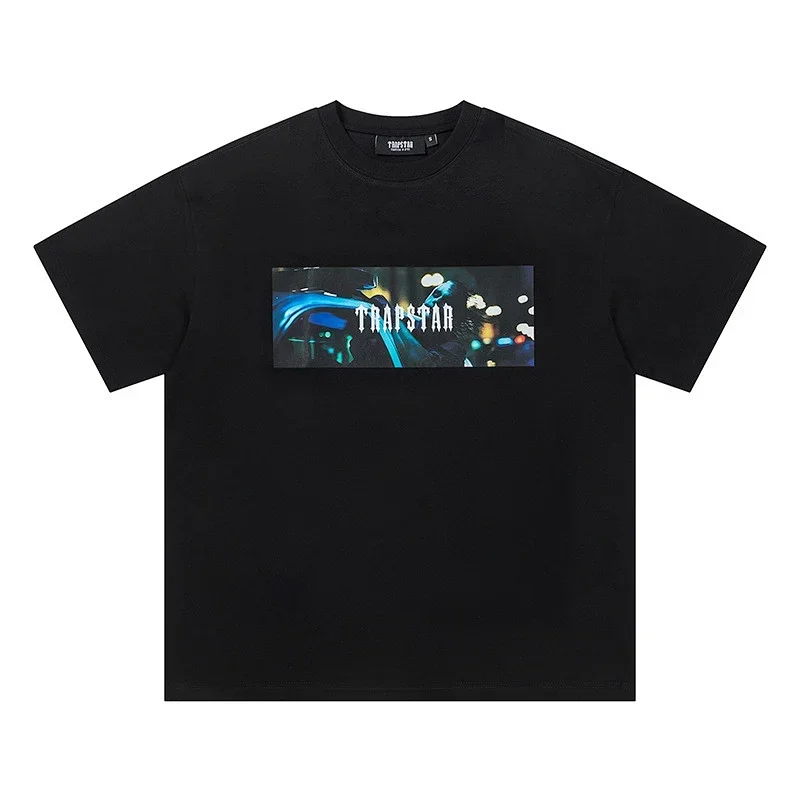 TRAPSTAR Black Graphic Print T-Shirt